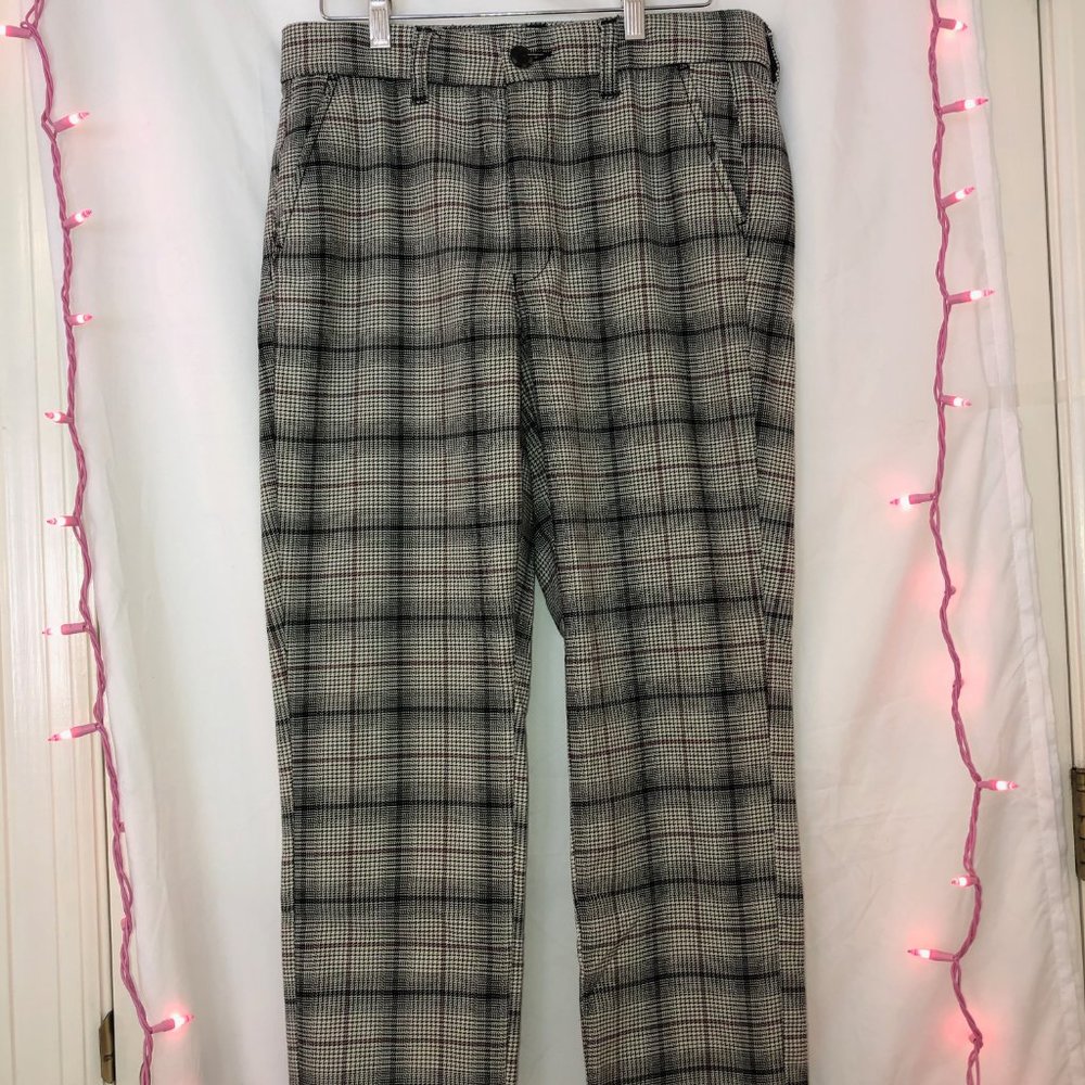 Women's Plaid American Eagle Stretch Pants